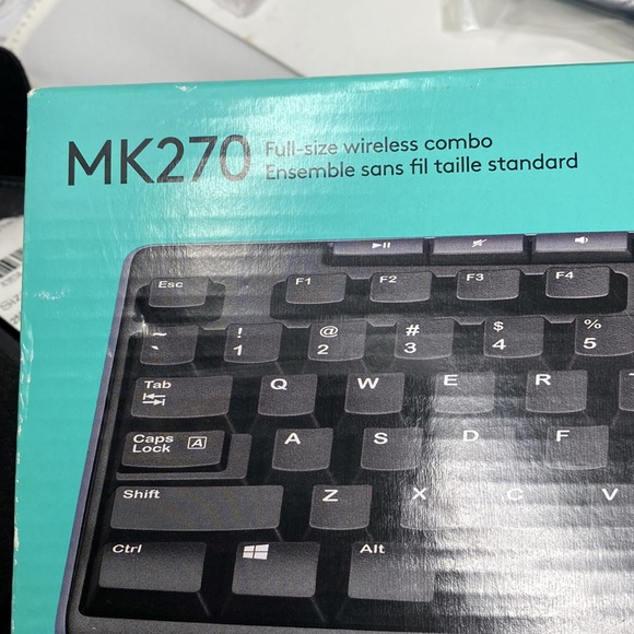 LOGITECH WIRELESS KEYBOARD AND MOUSE, USB PORT NWT - Picture 3 of 11